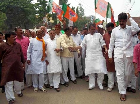 BJP encompass in chakia