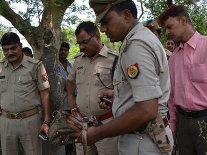 A woman gangraped and murdered in Lucknow.