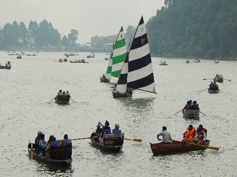Lake city was buzzing with tourists on weekends