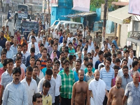 Prmodharm messages of non-violence rang Suhagnagri