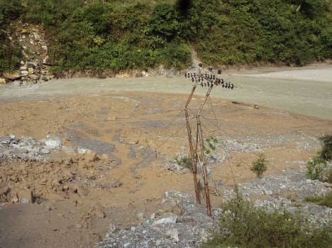 In Ramganga debris