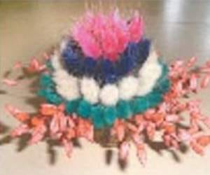 recycling of flowers by microwave technique.