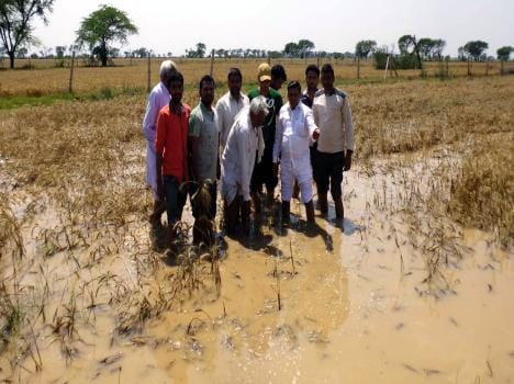 Getting to drain thousands of acres of crops destroyed.