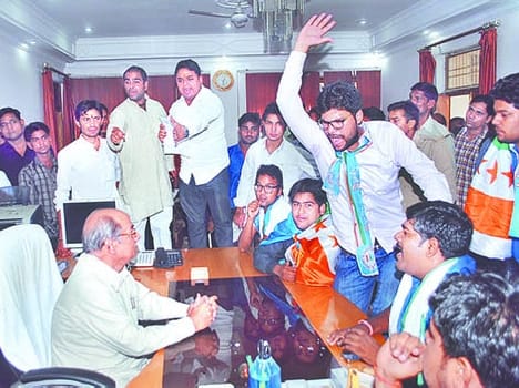 student union protest in university