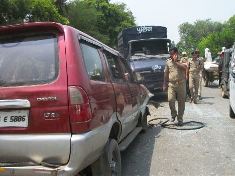 The accident was due to overtake