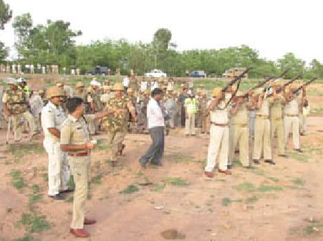 mock drill performed by police