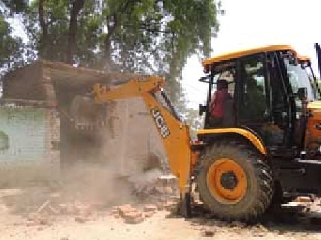 Pond went bulldozer on encroachment