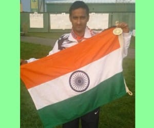 mukesh rawat won third gold in world championship.