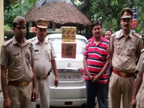 Luxury car then caught Uttarakhand wine