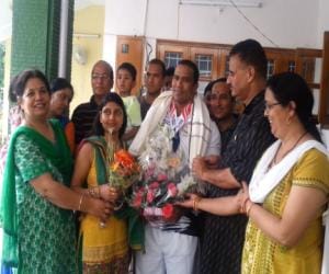 world bodybuilder amit keshri back to doon.