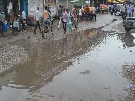 Jmajm earth was damp from rain, weather pleasant