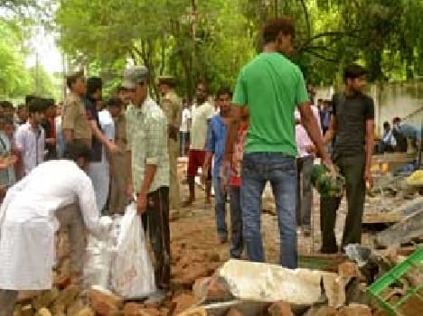 Religious place in the Council Cantonment uproar over demolition