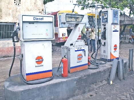 Badayun depot diesel Got water , several buses damaged