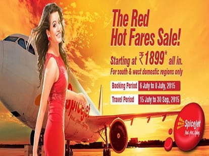 Spice jet launches red hot fare sell, fly in just 1899