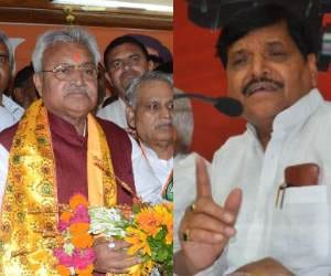BJP and SP face to face in UP.