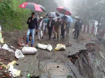 disaster in nainital due to heavy rain.