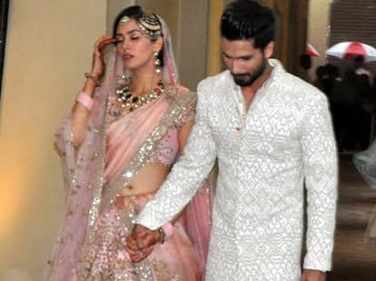 unforgettable one and half minute of shahid-mira's wedding