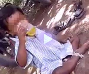 Shocking video shows boy, 4, 'being forced to drink BEER'