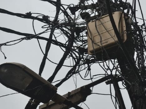 ruined wire cause danger