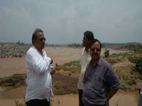 Knhr raise the water level of the river , broken Seftiwal