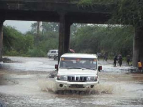 Heavy rainfall affected normal life