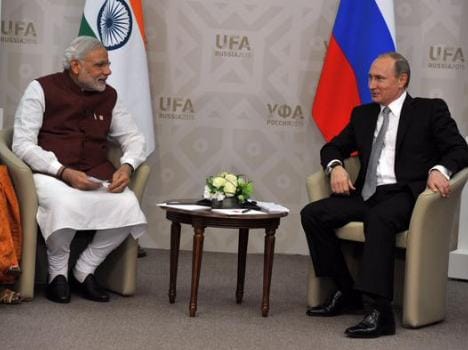 modi in russia met to putin