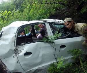 car accident in kathua, three dies