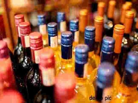 RPF seized illegal liquor from the train.