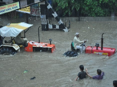 flood like situation in mathura after rain