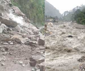 four people died in garhwal due to rain.