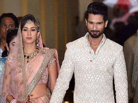 mira rajput and shahid wedding