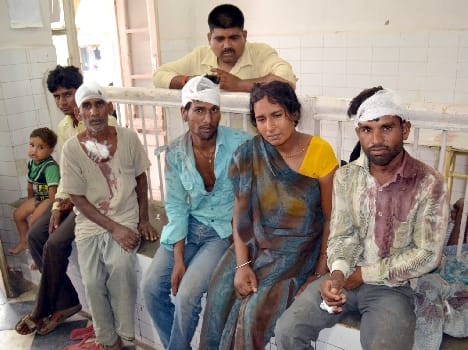 Ground assault in dispute , four injured