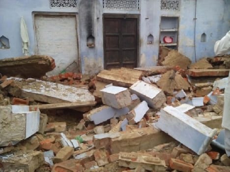 House demolished, woman died