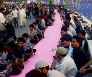 asia's longest iftar party at dal lakes bank