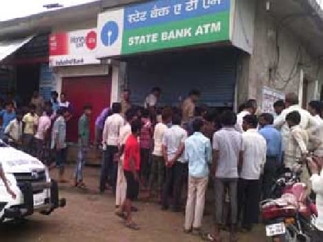 SBI ATM theft attempt
