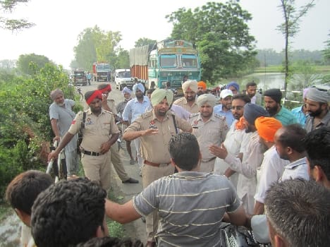 bernala, farmer, jam, bathinda-chandigarh highway