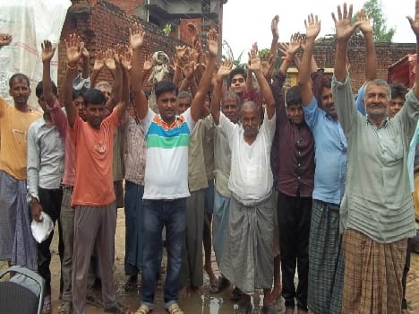 The villagers Municipal Administration Against display