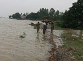 Ganga, tributaries The water level reduced
