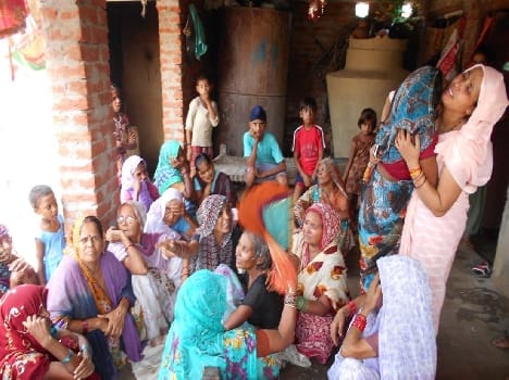 Bnjria village drowned in the inundation of tears