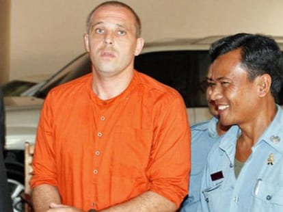 Notorious 'high risk' British paedophile jailed for sexually assaulting three brothers in Cambodia is deported back to the UK