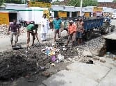 To deal with dirt Front chairman handled