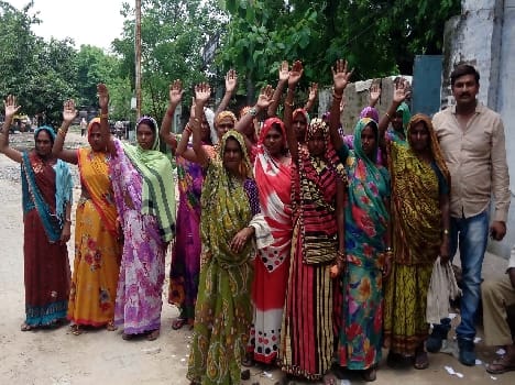The villagers agitation
