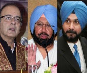 captian amrinder singh and navjot sidhu were absent in arun jaitely rally