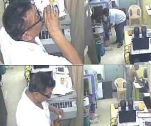 pnb manager drinking wine in office, video viral