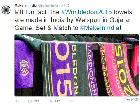 Make in India Connection with Wimbledon!
