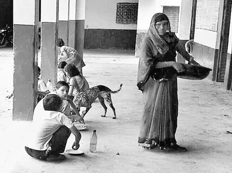 School children got milk