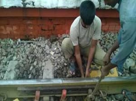 Click down the main line track