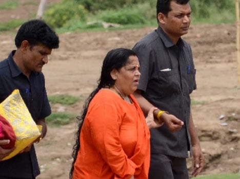 Uma Bharati had flown his sister's ashes in Sangam.