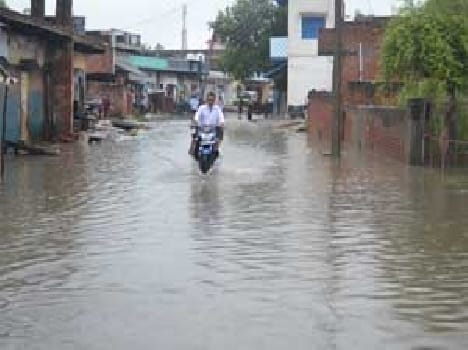 Rain up trouble in town prosperity in rural areas