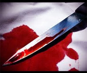 man cut wife's throat, then himself.